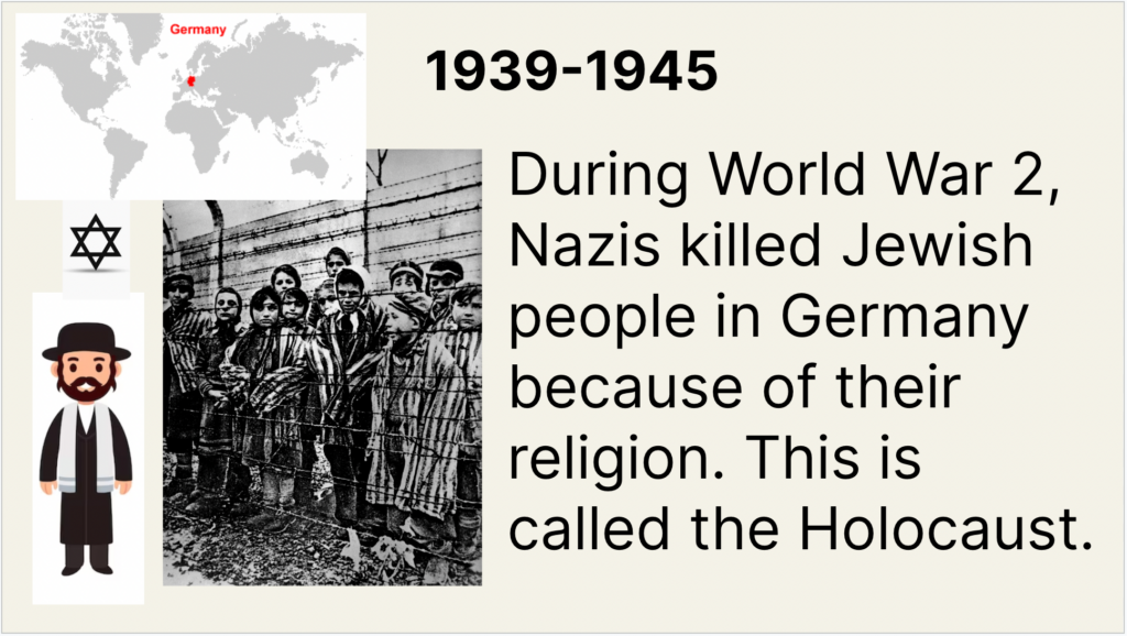 Ethnic studies slide presentation that according to Jewish parents, oversimplifies the holocaust and is anti-Semitic. 