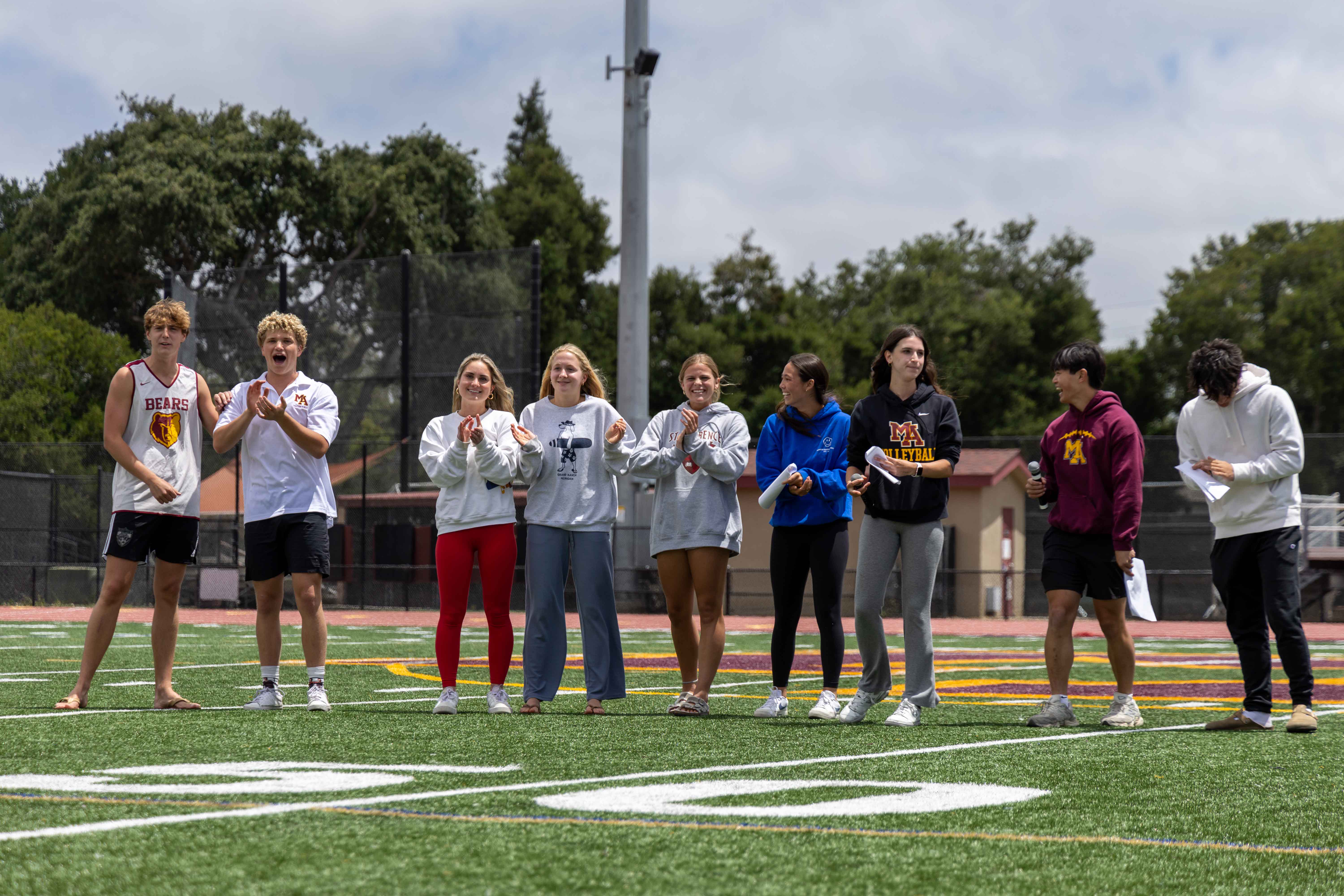 12th Man announces next year's student section leaders: Juniors Bobby Redmond, Casey Watkins, Caroline Bergan, Eb Hoffman, Ruby Pence, and Kasra Motamedi.