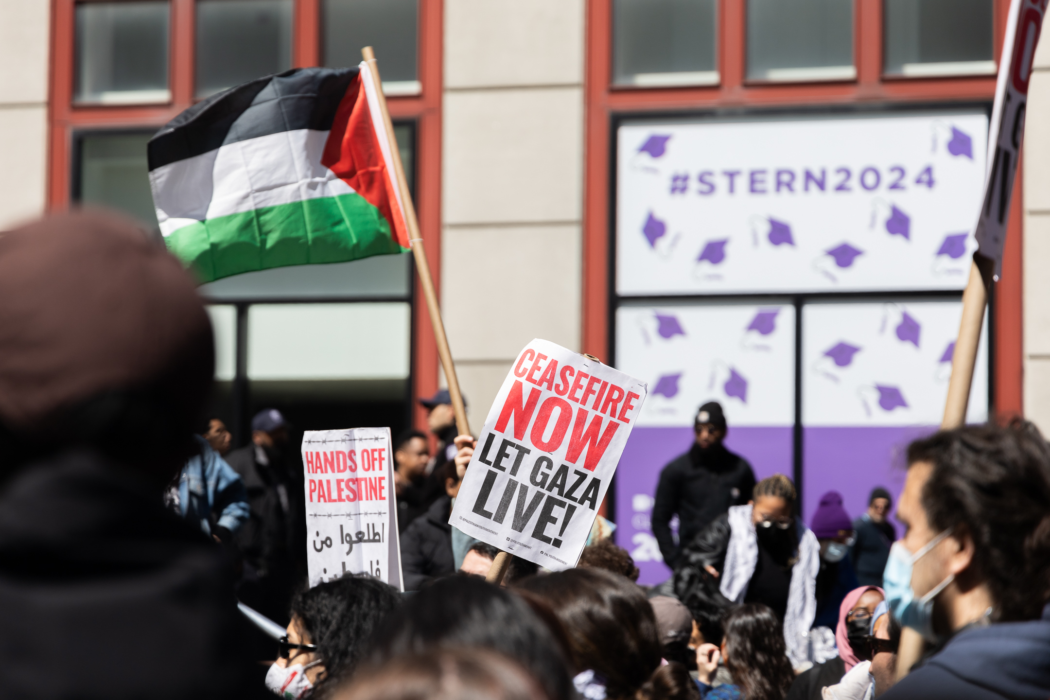 Protesters at NYU. Photo courtesy of Krish Dev.