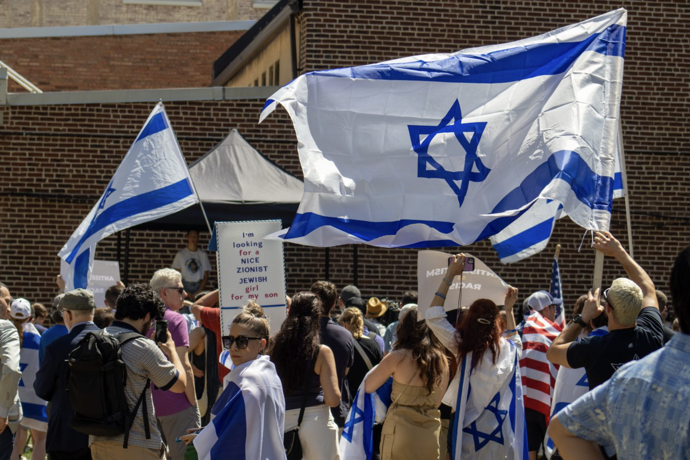Protests at George Washington University. Photo courtesy of Katie Doran.