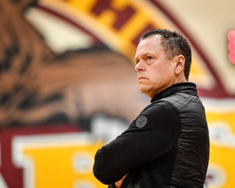 Mike Molieri as basketball coach,