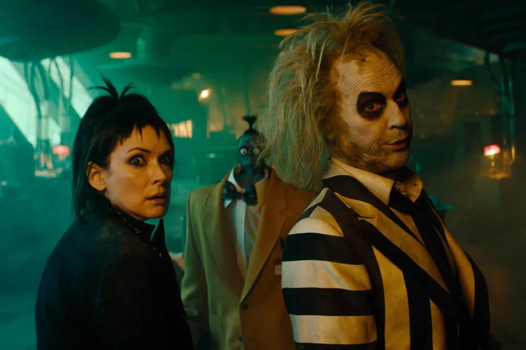 Winona Ryder and Michael Keaton in 'Beetlejuice Beetlejuice'